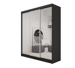 Spinta Debora, 180x61x216 cm, juoda цена и информация | Шкафы | pigu.lt
