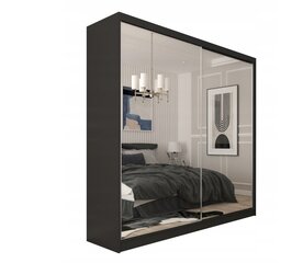 Spinta Debora, 200x61x216 cm, juoda цена и информация | Шкафы | pigu.lt