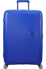 American Tourister средний чемодан Soundbox Spinner Expandable 67см, Cobalt Blue цена и информация | Чемоданы, дорожные сумки | pigu.lt
