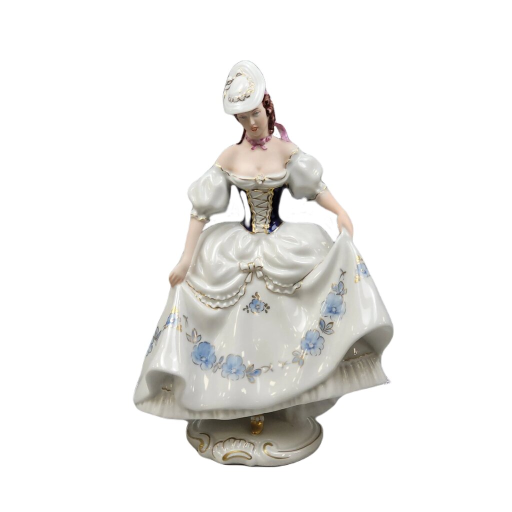 Royal Dux Bohemia porcelianinė figūrėlė Mergaitė su skrybėle цена и информация | Interjero detalės | pigu.lt
