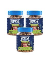 Simply From Nature Smart Bites su jautiena, 3x130 g kaina ir informacija | Skanėstai šunims | pigu.lt