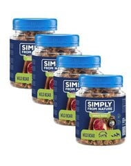 Simply From Nature Smart Bites с кабаниной, 4x130 гр цена и информация | Лакомства для собак | pigu.lt