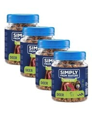 Simply From Nature Smart Bites su elniena, 4x130 g kaina ir informacija | Skanėstai šunims | pigu.lt