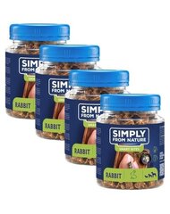 Simply From Nature Smart Bites su triušiena, 4x130 g kaina ir informacija | Skanėstai šunims | pigu.lt