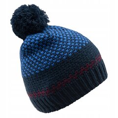Žieminė kepurė Hi-Tec Hervin, mėlyna цена и информация | Мужские шарфы, шапки, перчатки | pigu.lt