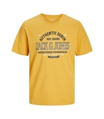 Jack & Jones marškinėliai vyrams 12254862*01, geltoni kaina ir informacija | Vyriški marškinėliai | pigu.lt