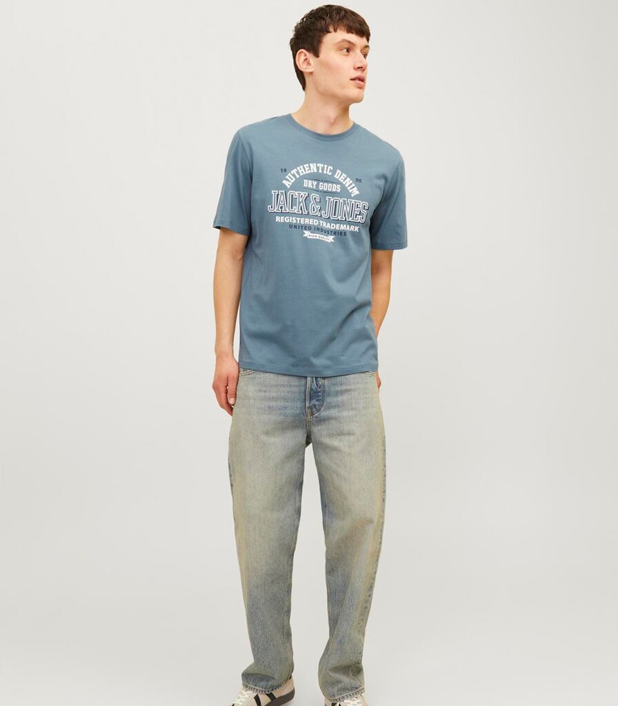 Jack & Jones marškinėliai vyrams 12254862*03, mėlyni цена и информация | Vyriški marškinėliai | pigu.lt