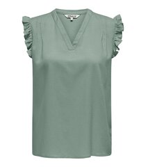 Женская рубашка The Only, зелёный цена и информация | Женские блузки, рубашки | pigu.lt