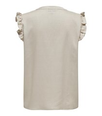ONLY женская блузка 15319921*02, светло-бежевый/moon 5715517453496 цена и информация | Женские блузки, рубашки | pigu.lt