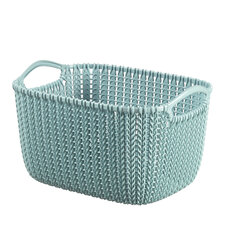 Корзина Knit S прямоугольная 8л, синяя цена и информация | Ящики для вещей | pigu.lt