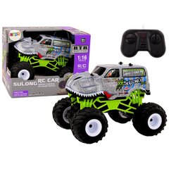 Nuotoliniu būdu valdomas automobilis Off-road Remote Controlled RC Car 1:16 Gray Dinosaur kaina ir informacija | Žaislai berniukams | pigu.lt