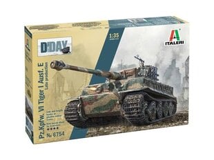 Surenkamas modelis Italeri Sd.Kfz.181 Panzerkampfwagen Tiger I Ausf.E D-Day 80th Anniversary цена и информация | Конструкторы и кубики | pigu.lt