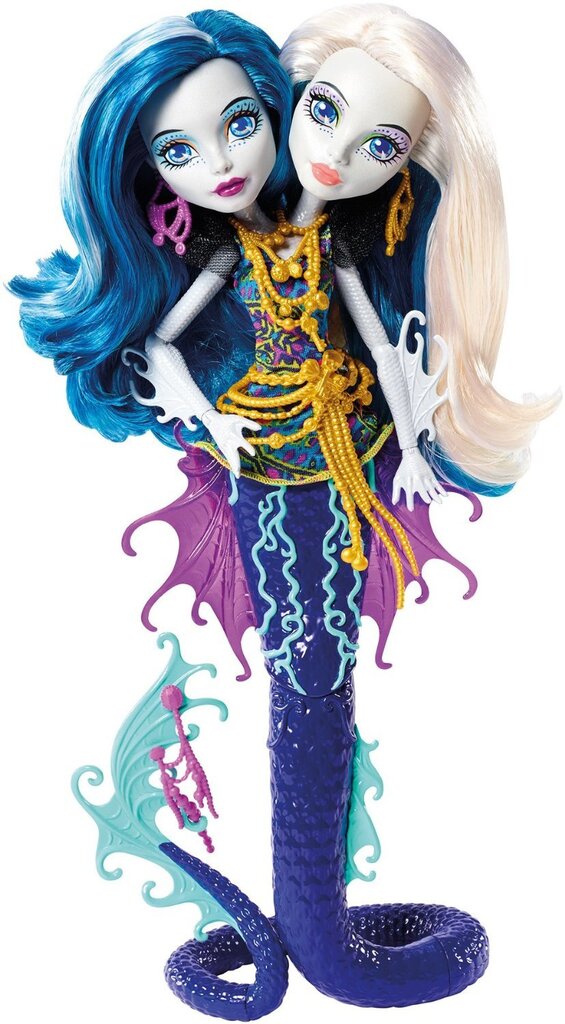 Lėlės dvynukės Peri ir Perla Monster High "Vandens gelmių paslaptys“ kaina ir informacija | Žaislai mergaitėms | pigu.lt