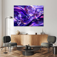 Paveikslas Violetinės stiklo gėlės kaina ir informacija | Reprodukcijos, paveikslai | pigu.lt