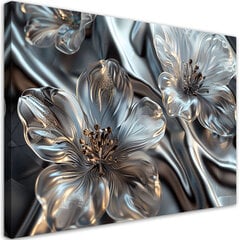 Paveikslas Sidabrinės stiklo gėlės kaina ir informacija | Reprodukcijos, paveikslai | pigu.lt