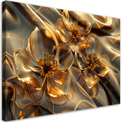 Paveikslas Auksinės stiklo gėlės kaina ir informacija | Reprodukcijos, paveikslai | pigu.lt