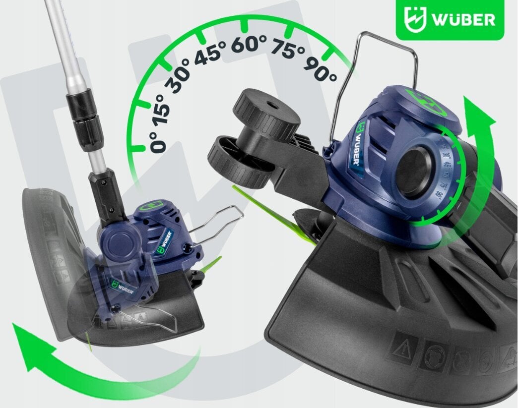 Akumuliatorinis trimeris Wuber kaina ir informacija | Trimeriai (žoliapjovės), krūmapjovės | pigu.lt