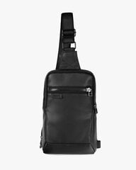 Krepšys Milinal Shuttle Uno Bag, eko oda, juodas kaina ir informacija | Vyriškos rankinės | pigu.lt