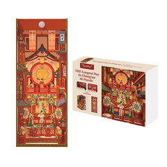 Миниатюрный складной домик со светодиодной подсветкой - Пагода трех королевств цена и информация | Пазлы | pigu.lt