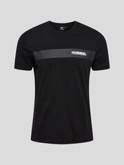 Hummel marškinėliai vyrams, juodi цена и информация | Мужские футболки | pigu.lt