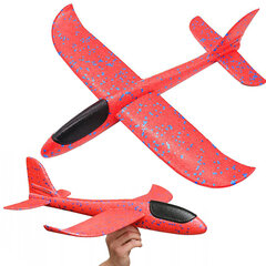 Самолет пенополистироловый, 47см, красный цена и информация | Игрушки для мальчиков | pigu.lt