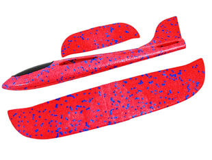 Putų polisterolo lektuvėlis 47 cm, raudonas kaina ir informacija | Žaislai berniukams | pigu.lt