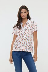 Polo marškinėliai moterims, balti kaina ir informacija | Marškinėliai moterims | pigu.lt
