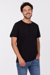 Майки M HENLEY2 4587 BLACK M HENLEY2 4587 BLACK-XXXL цена и информация | Мужские футболки | pigu.lt