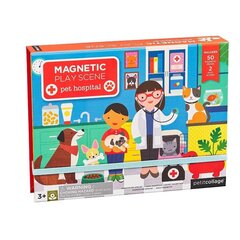 Magnetinis žaidimas Petit Collage Gyvūnėlių ligoninė цена и информация | Развивающие игрушки | pigu.lt