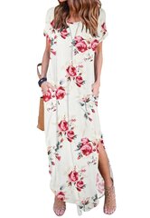 Женское платье Auselily, белое цена и информация | Платья | pigu.lt