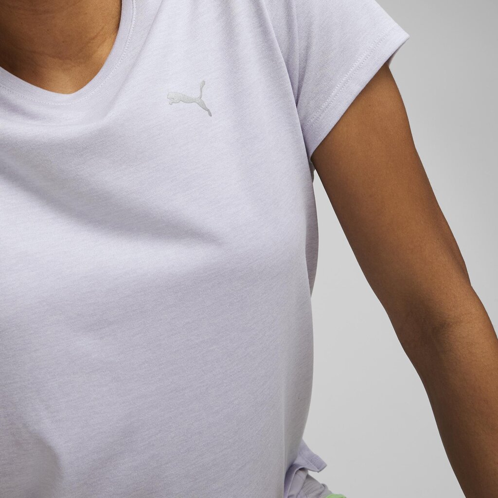 Marškinėliai moterims Puma, violetiniai цена и информация | Sportinė apranga moterims | pigu.lt