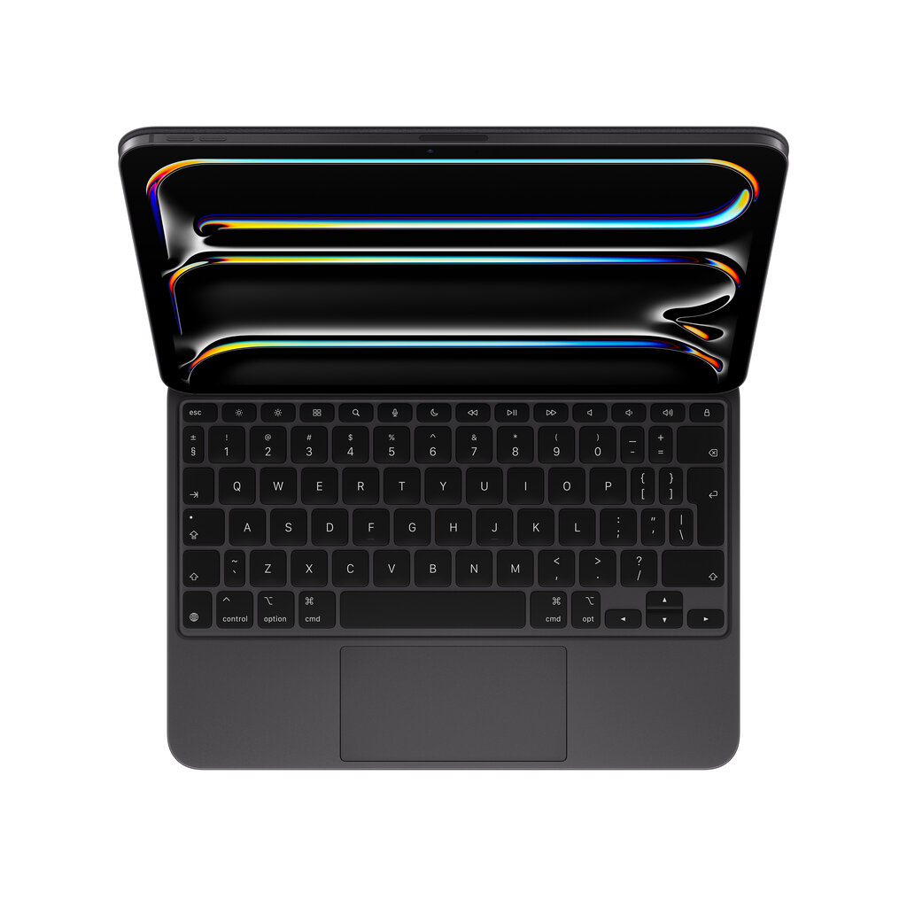 Magic Keyboard for iPad Pro 11‑inch (M4) - International Russian - Black MWR23RS/A kaina ir informacija | Planšečių, el. skaityklių dėklai | pigu.lt