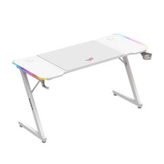 Игровой стол Huzaro Hero 3.3 White RGB цена и информация | Компьютерные, письменные столы | pigu.lt