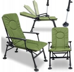 Sulankstoma žvejybinė kėdė Heckermann DS-CS01, žalia цена и информация | Туристическая мебель | pigu.lt