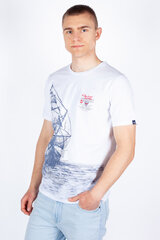 Marškinėliai vyrams Mcl 36285, balti цена и информация | Мужские футболки | pigu.lt