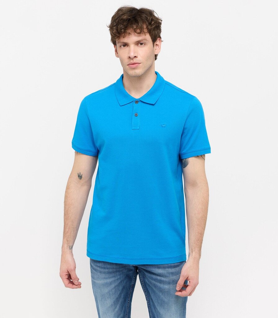 Mustang polo marškinėliai vyrams 1015065*5177, mėlyni цена и информация | Vyriški marškinėliai | pigu.lt