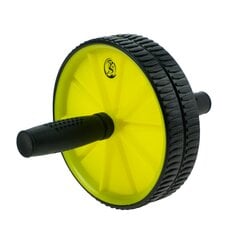 Pilvo raumenų mankštos ratas JestFizjo Ab Wheel, 22x18 cm, juodas цена и информация | Другие товары для фитнеса | pigu.lt