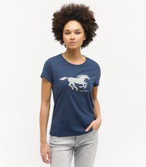Moteriški moterims Mustang marškinėliai 1015161*5429, mėlyni цена и информация | Женские футболки | pigu.lt