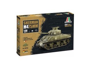 Surenkamas modelis Italeri Sherman M4 75mm цена и информация | Конструкторы и кубики | pigu.lt