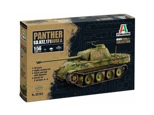 Italeri - Panther Sd.Kfz.171 Ausf. A, 1/56, 25752 цена и информация | Конструкторы и кубики | pigu.lt