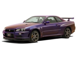 Surenkama mašina Aoshima The Snap Kit Nissan R34 Skyline GT-R Midnight Purple цена и информация | Конструкторы и кубики | pigu.lt