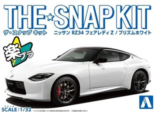 Aoshima - The Snap Kit Nissan RZ34 Fairlady Z Prism White, 1/32, 06264 цена и информация | Конструкторы и кубики | pigu.lt