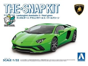 Surenkama mašina Aoshima The Snap Kit Lamborghini Aventador S Pearl Green цена и информация | Конструкторы и кубики | pigu.lt