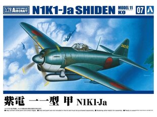 Surenkamas lėktuvas Aoshima Kawanishi N1K1-Ja Shiden Model 11 Ko цена и информация | Конструкторы и кубики | pigu.lt