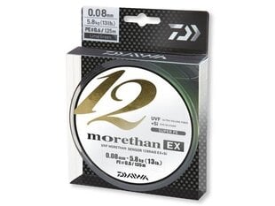 Valas Daiwa Morethan 12 Braid EX+SI, 135 m, 0,18 mm kaina ir informacija | Valai | pigu.lt