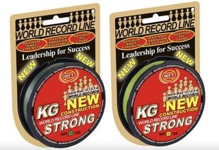 Плетёный шнур WFT KG Strong 150m 22kg green цена и информация | Лески | pigu.lt