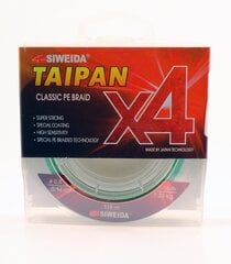 Шнур рыболовный SWD Taipan Classic PE X4 0.14мм 135м 7.20кг светло-зеленый цена и информация | Лески | pigu.lt