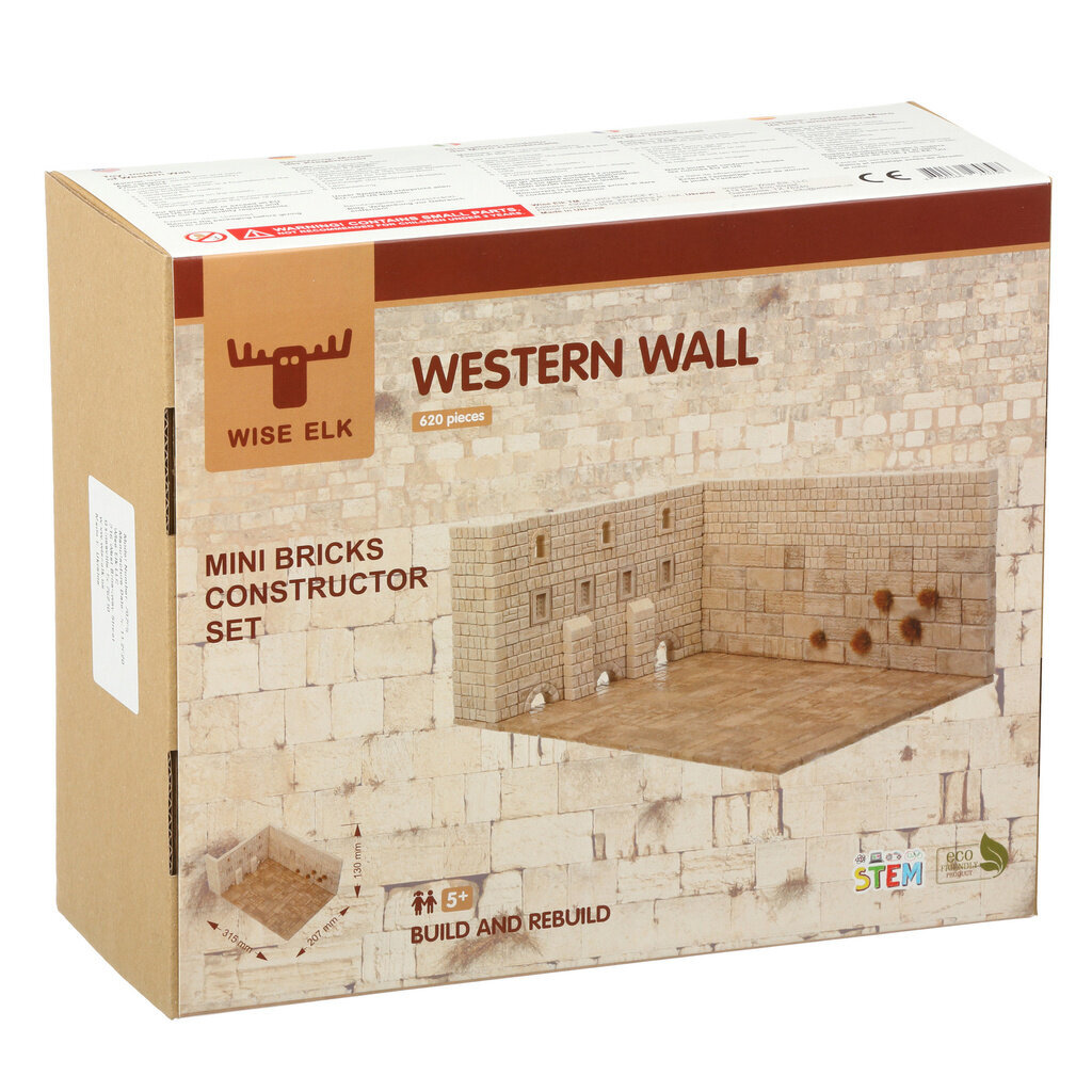 Mažų plytų konstruktorius Wise Elk The Wailing Wall, 630 d. kaina ir informacija | Konstruktoriai ir kaladėlės | pigu.lt