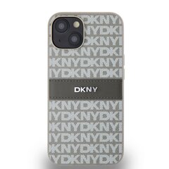 DKNY PU Leather Repeat Pattern Tonal Stripe Case for iPhone 15 Pro Max Blue цена и информация | Чехлы для телефонов | pigu.lt