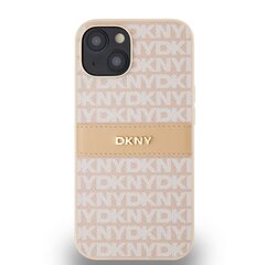 DKNY PU Leather Repeat Pattern Tonal Stripe Case for iPhone 15 Pro Max Blue цена и информация | Чехлы для телефонов | pigu.lt